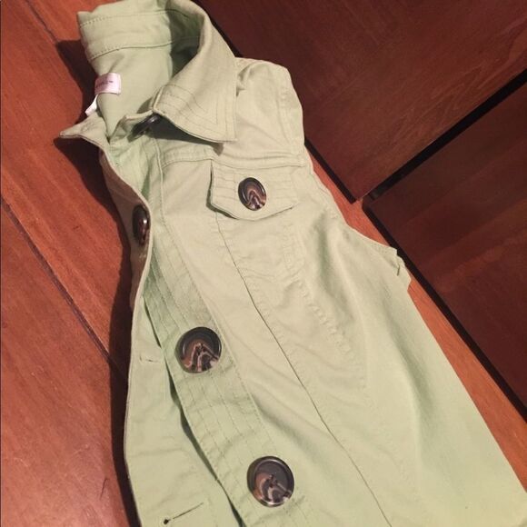 Light green Christopher & Banks jacket size large - Picture 5 of 6